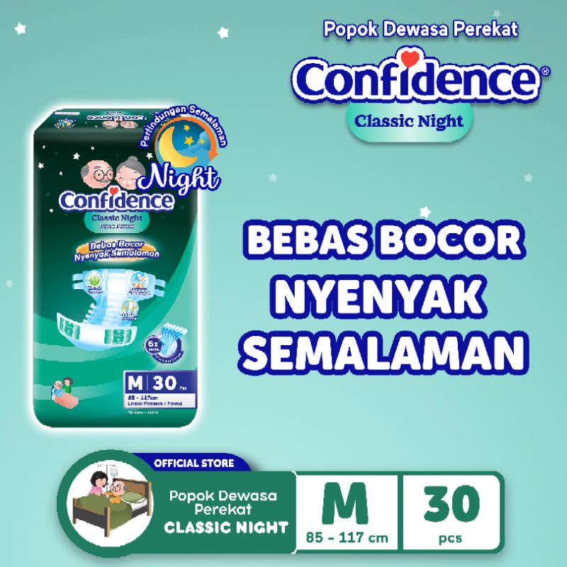 Pampers Dewasa Confidence ukuran M perekat isi 30