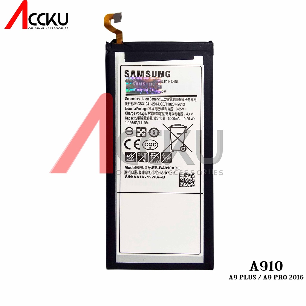 BATTERY SAMSUNG A9 PLUS BATERAI SAMSUNG GALAXY A9 PRO A910 EB-BA910ABE A9+ ORIGINAL