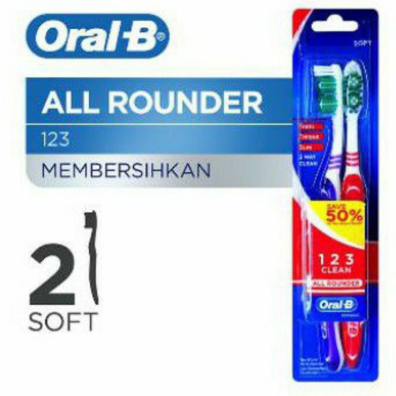 Oral- B sikat gigi paket hemat all rounder