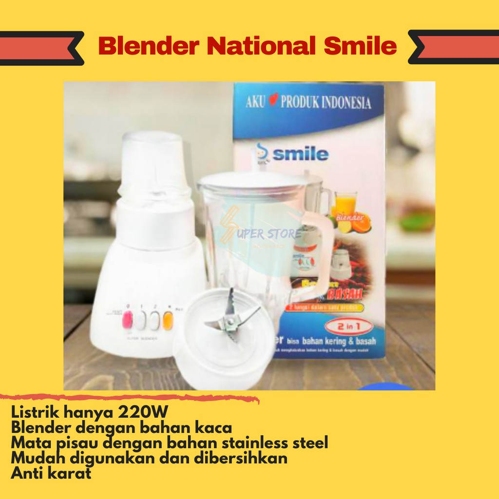 Blender National Smile / Blender Kaca Murah / Blender National