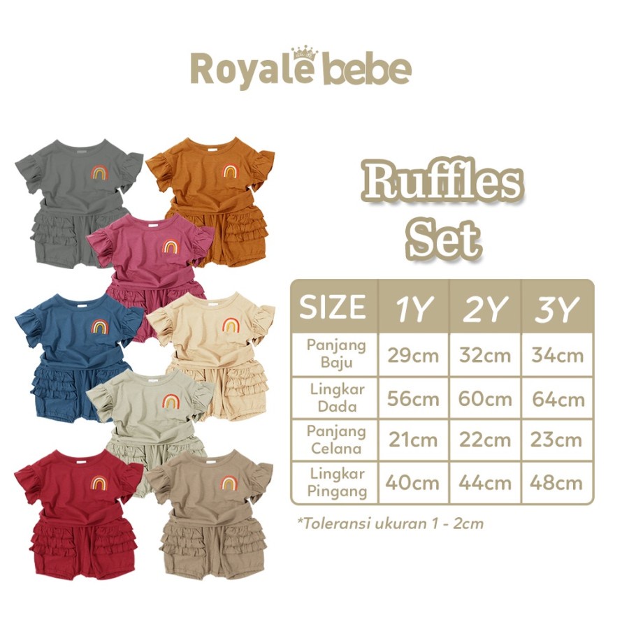 ROYALE BEBE RUFFLES SET [ 3YEARS ]