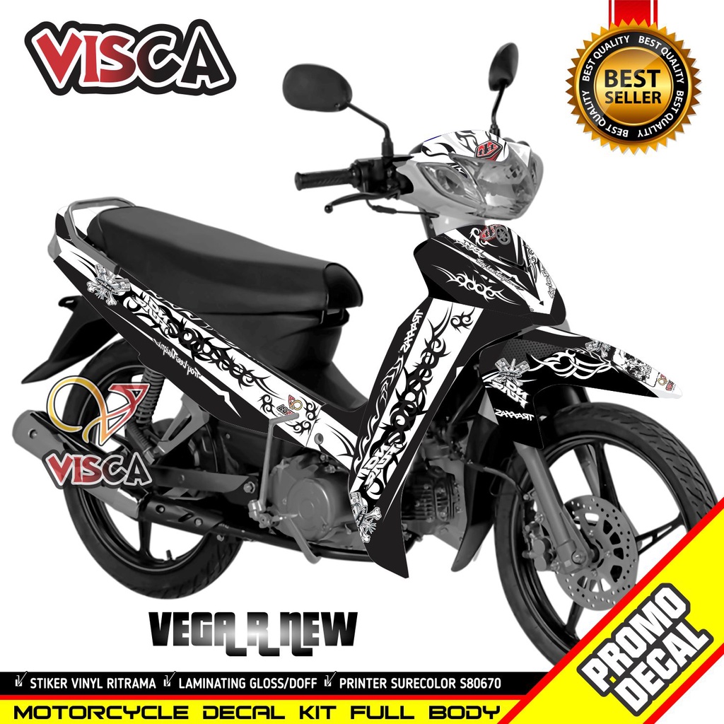 Decal Vega R New Full Body Stiker Vega R New Full Body Striping Vega R New Variasi Decal Hologram Ve