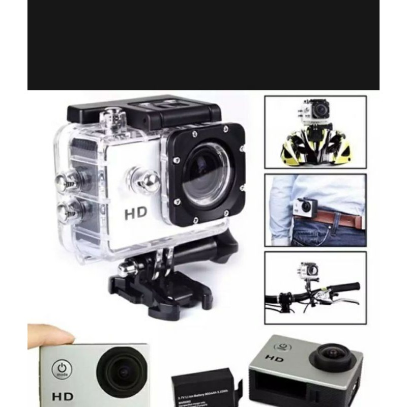 GO PRO MURAH MERIAH SATU SET LENGKAP KAMERA SPORT WATERPROOF 30M/VLOG YOUTUBE GAMING TRAVELING 18MP