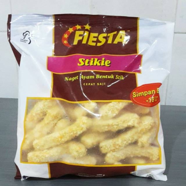 

Fiesta Stikie Nugget Ayam Bentuk Stik 250gr