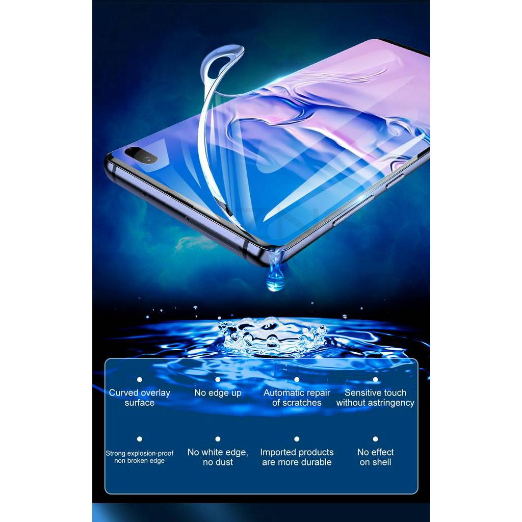 3pcs Film Pelindung Layar Hydrogel Anti Blue Ray Untuk Samsung Galaxy S7 Edge S8 S9 S10 S20 Plus Note 8 9 10