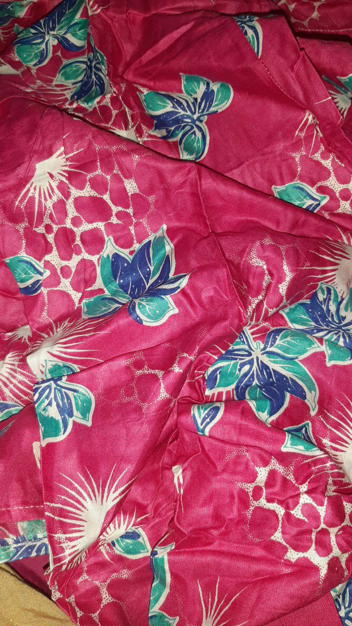 One Set Celana Panjang Setelan Batik Baju Rumah Cp Tidur Santung Rayon Bali Solo