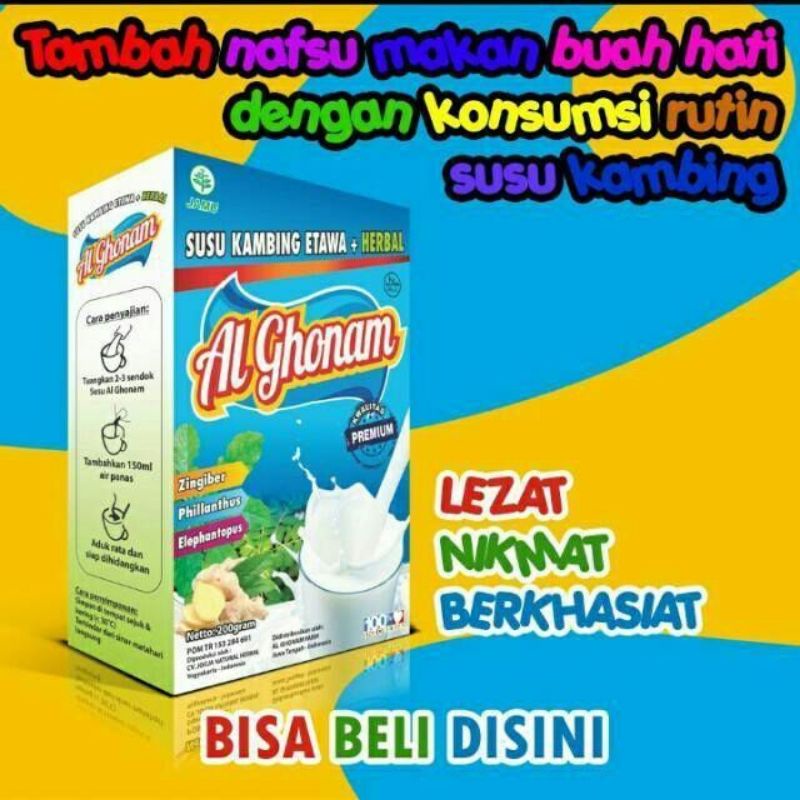 

Al Ghonam Susu Kambing Etawa