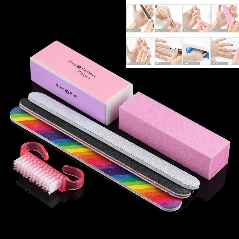 Solighter 6pcs/lot Nail Art Tools Beauty Pedicure Blok Penyangga Tahan Lama