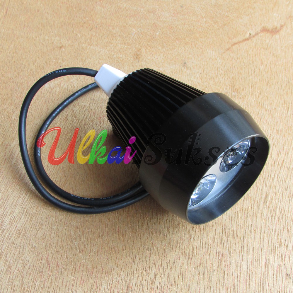 Lampu Tembak Motor l Variasi Aksesoris Lampu Tembak Fokus Super Terang Luxeon 3 LED 24V Diameter 3cm Universal Murah