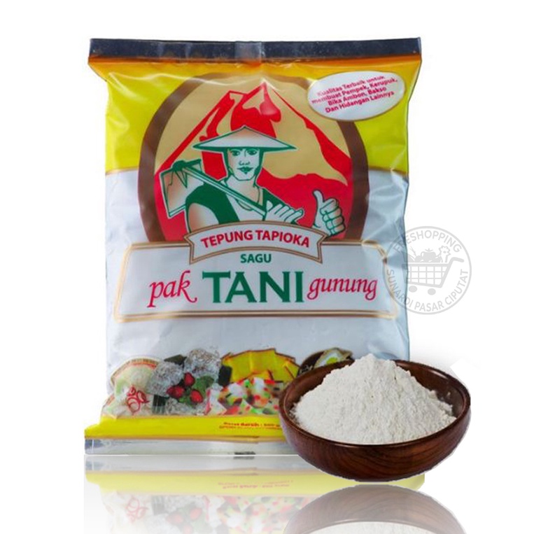 Tepung Tapioka Cap Pak Tani Gunung 500Gr