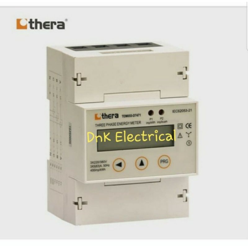 KWH Meter 3 Phase Direct (Digital/LCD) Modbus THERA TEM055-D7471