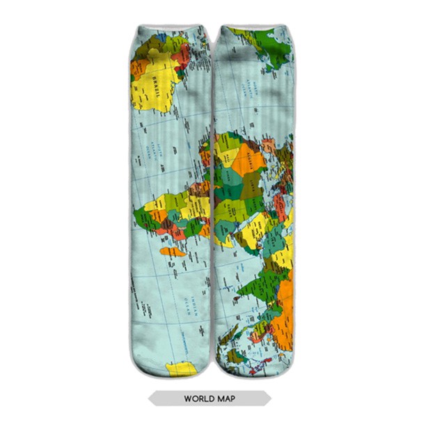 

Long Socks World Map
