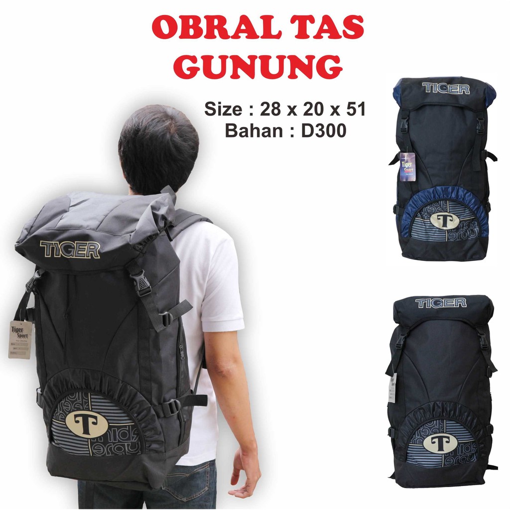 OBRAL TAS GUNUNG Backpack Carrier Ransel Gendong Hiking Traveling Bacpacker Camping Kemah Besar Kuat