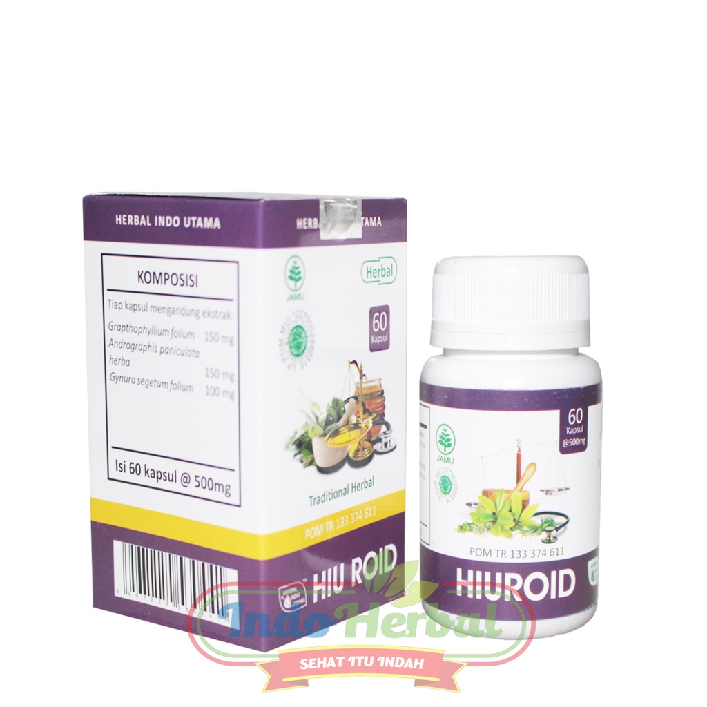 Kapsul Herbal Hiu Roid ISI 60 dapat Membantu menyembuhkan wasir