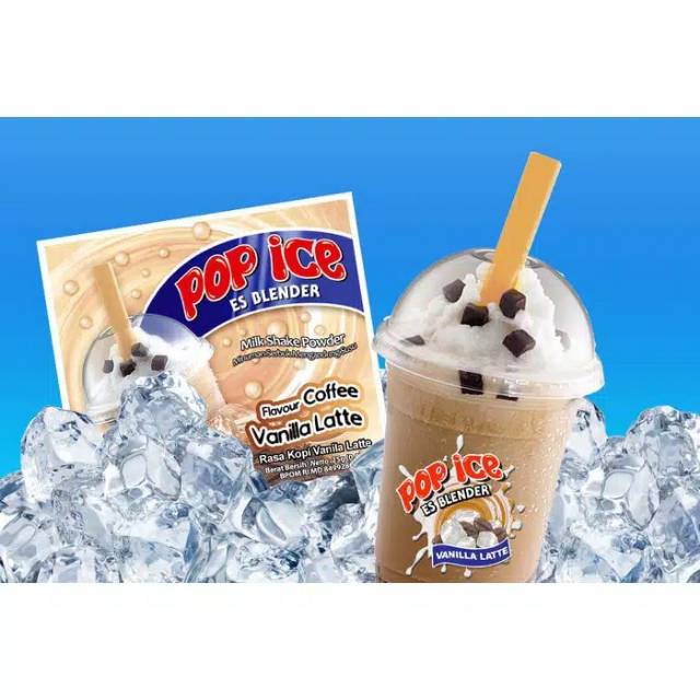 

POP ICE Minuman Serbuk Instan RASA VANILLA LATTE Netto 25 gram