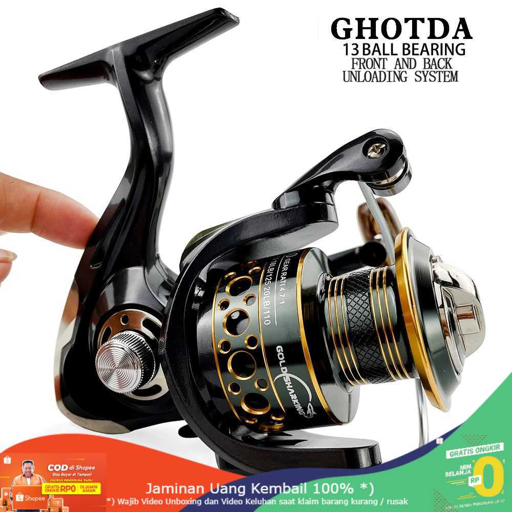(BISA COD) RVOSTR  BK2000 Reel Pancing Spinning Fishing 5.2:1 Ball Bearing 13