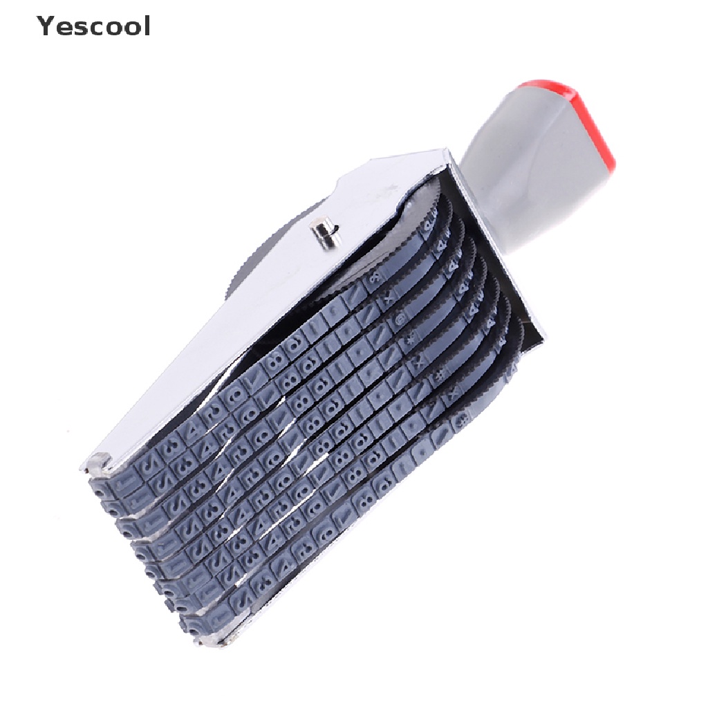 Yes Stempel Karet Bentuk Angkahuruf Alfabet 8 digit Untuk Dekorasi