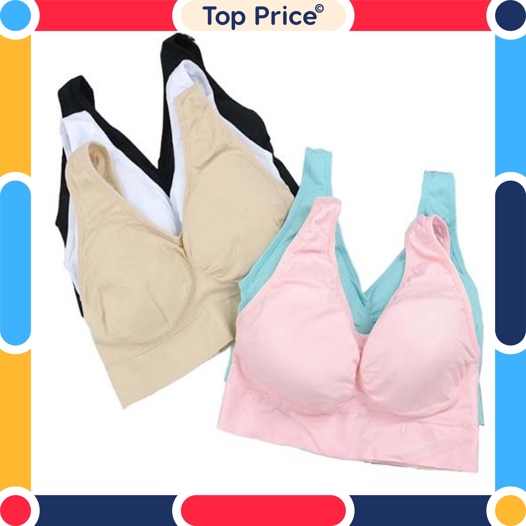 Topprice BRA10 Bra Sport Bra Olahraga Brallete Gym Fitnes Wanita Tanpa Kawat Murah Import