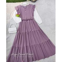 Aiyu Sweet Dress /Baju Remaja Wanita /pakaian wanita/kekinianAiyu /Dress/korea style/L/XXL/Terbaru/ Termurah Viral 2021