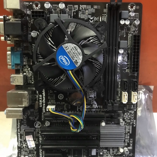 Motherboard H81 Paket Procesor Core i5 4590 Fan Ram 8Gb