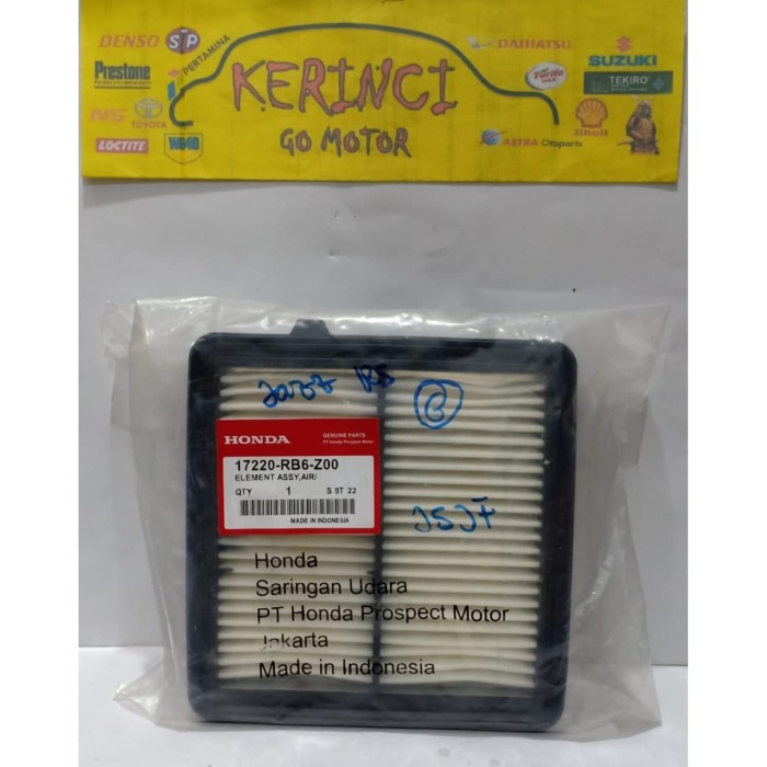 FILTER UDARA HONDA BRIO - HONDA MOBILIO GENUINE 17220-RB6-Z00 HONDA