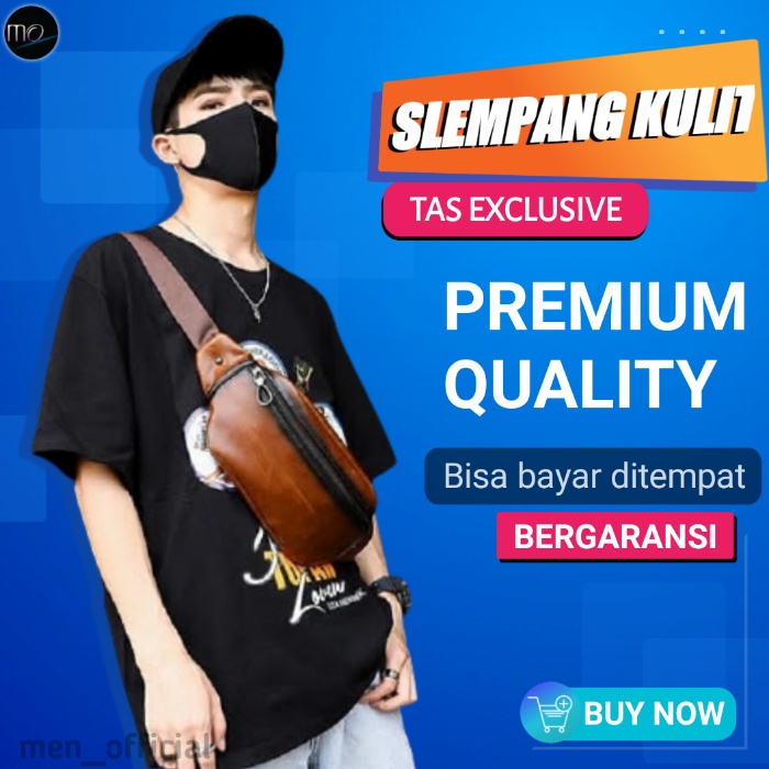 Tas Pria Selempang Samping Srempang Weistbag Kompek slimbag Pria Cowok Kulit Terbaru Import Distro