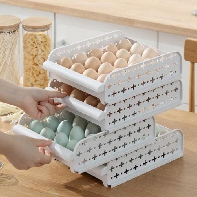 EGG BOX Tempat telur TINGKAT / Rak Tempat Penyimpanan Telur Rak Telur