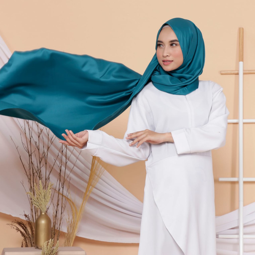 HIJAB JILBAB KERUDUNG PASHMINA SABYAN PREMIUM SATIN VELVET-TOSQA