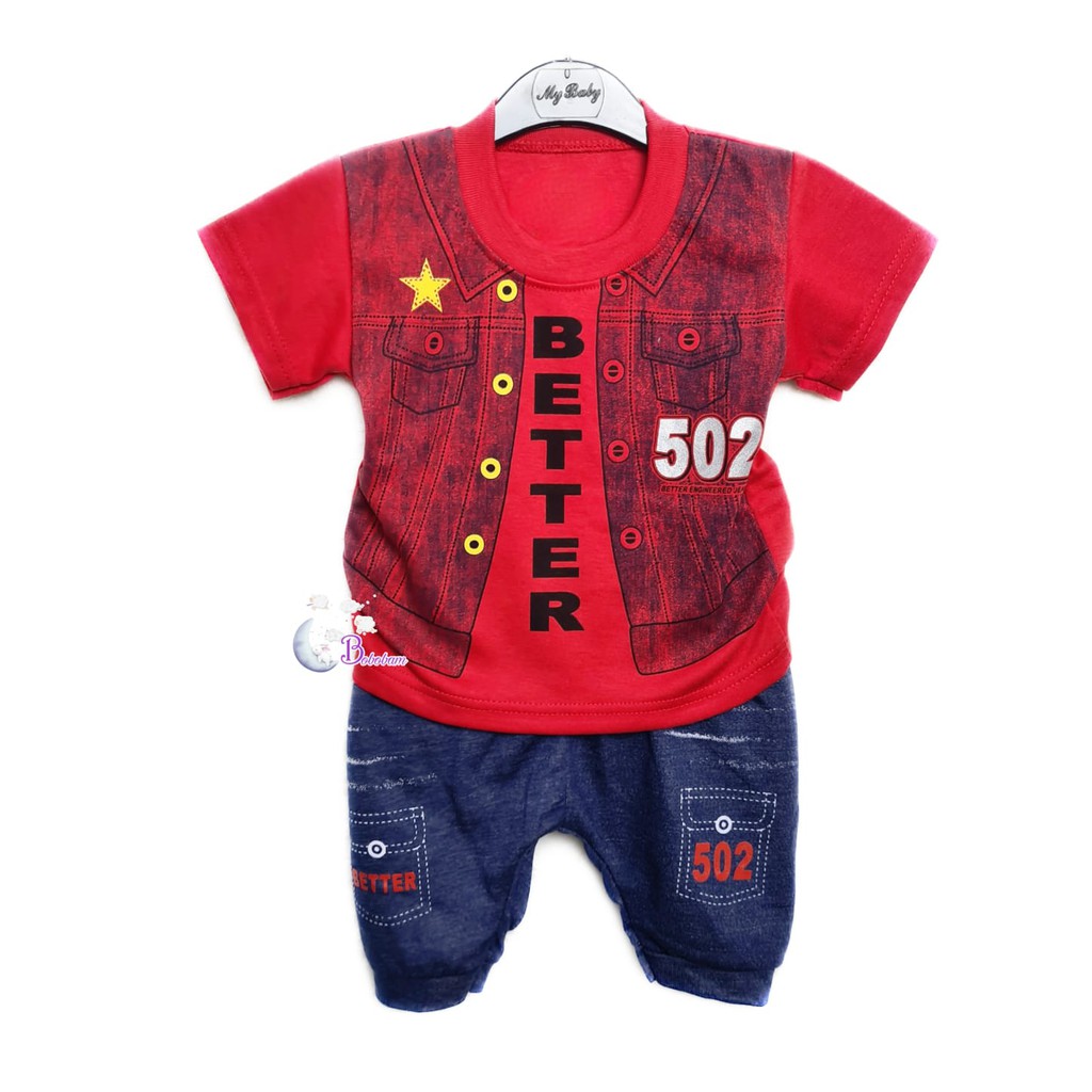 ECER BOBOBAM BAYI ROMPI BETTER ANAK LAKI-LAKI / SETELAN ANAK HARGA GROSIR