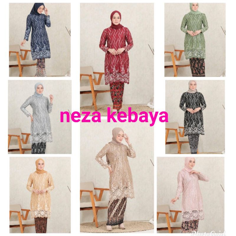 SETELAN KEBAYA TUNIK TULLE/KEBAYA MODERN/BAJU KONDANGAN