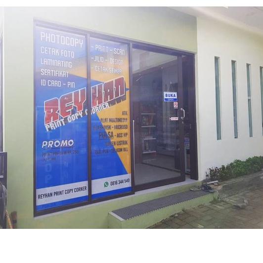Murah - Cetak Print Stiker One Way Kaca Mobil, Kantor, & Ruko Gratis Jasa Design 