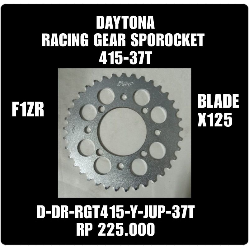 GEAR GIR DAYTONA STEEL FIZR,RXKING,JUPZ 415-36T, 37T SD 50T ORIGINAL