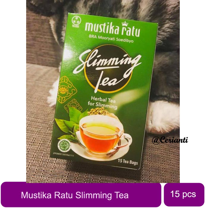 Mustika Ratu Teh Slimming Tea Isi 15 Bag Minuman Herbal Anti Oksidan Pelangsing Tubuh_Cerianti