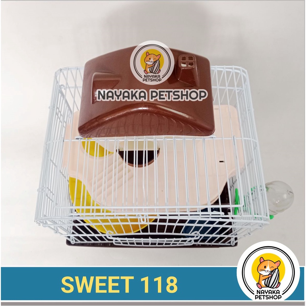 Sweet 118 Kandang Hewan Hamster Tingkat 2 Lantai