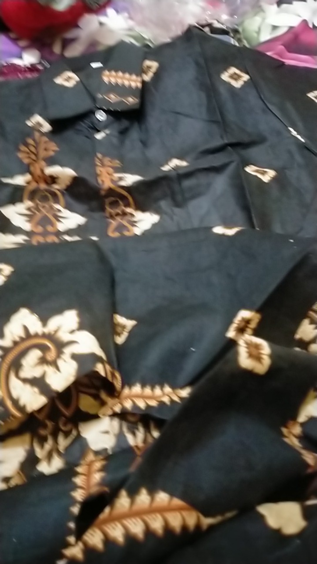 Batik Couple Keluarga Sania Ruffle Ori Ndoro Jowi Dnt Motif Candi