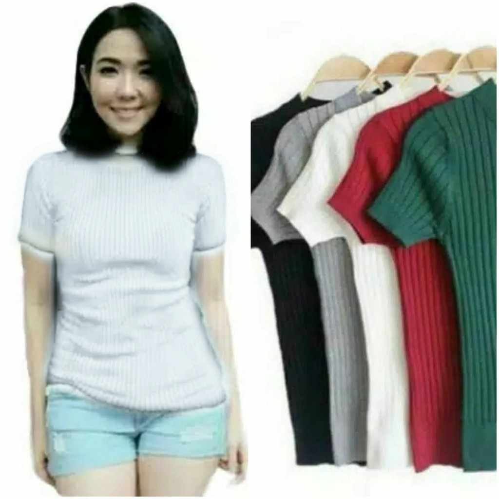 FWG - GISELLA BLOUSE RAJUT / BLOUSE RAJUT / ATASAN RAJUT WANITA / PAKAIAN WANITA RAJUT