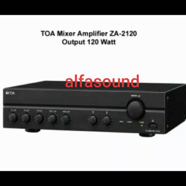 Amplifier TOA ZA-2120  ZA2120  ZA 2120 Ampli 120 Watt