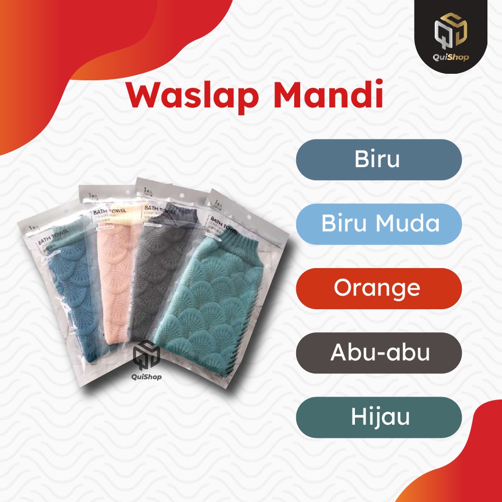 Waslap Handuk Tangan Korean Lace Bath Towel Lembut Gloves Lap Perlengkapan Mandi Bayi Premium Termurah