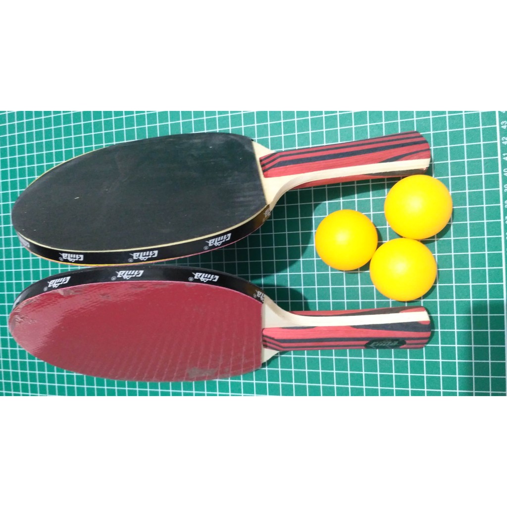 PAKET 2 BAT TENIS MEJA 3 BOLA PING PONG BAT PING PONG BOLA TENIS MEJA BET TENIS MEJA