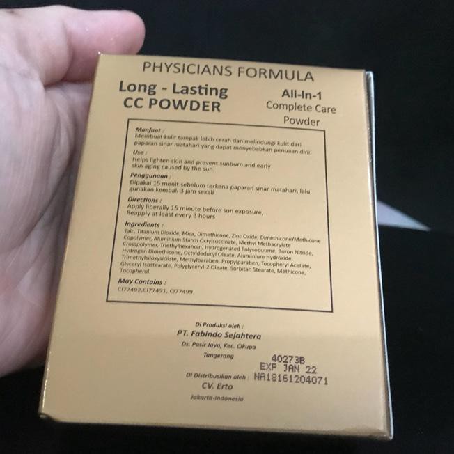 Glutacol Gold Cc Powder - Bedak Glutacol Gold Cc Powder Original