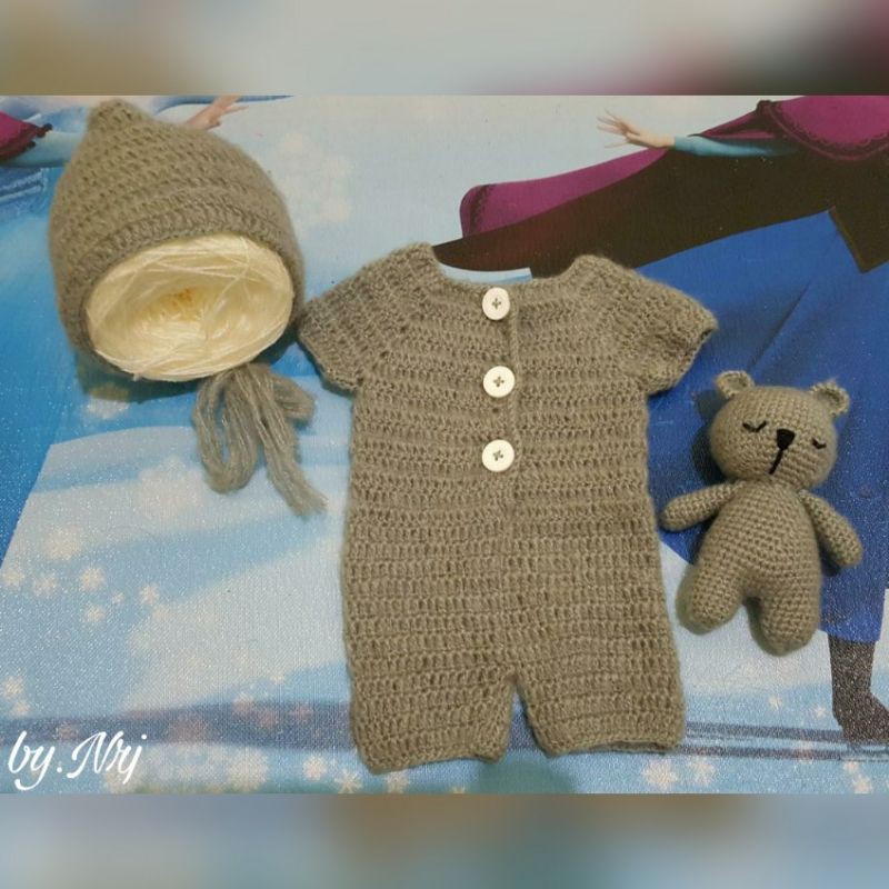 KOSTUM RAJUT BAYI / KOSTUM NEWBORN / KOSTUM PHOTO BAYI / KOSTUM BAYI / BAJU RAJUT BAYI / PHOTOSHOOT