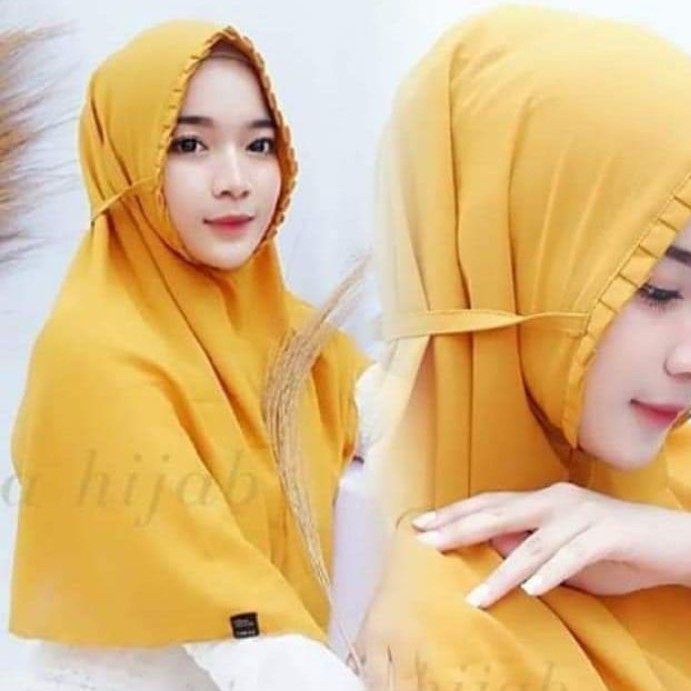 jilbab bergo gerigi/lipit sarah (BONUS) masker hijab