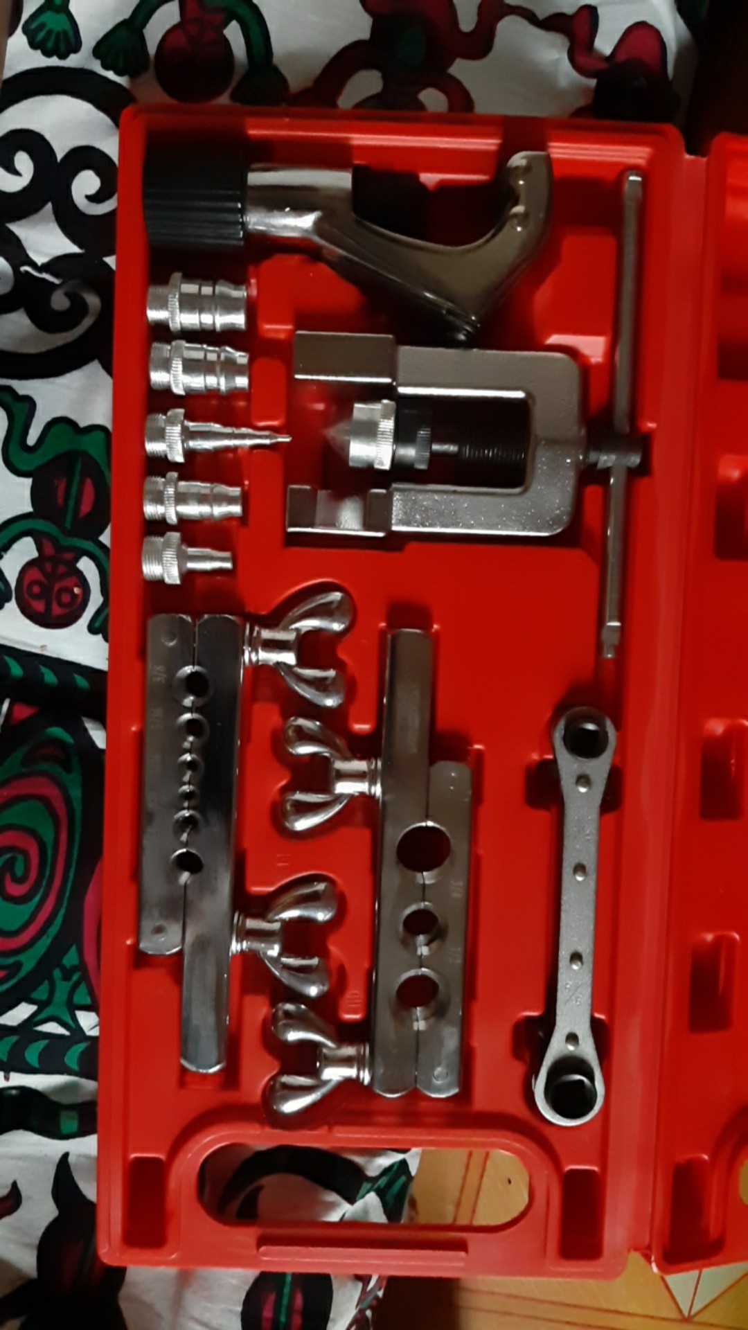 Flaring Ac Ct278 Flaring Tool Set Cutter Swaging Kunci Rachet Plus Bok