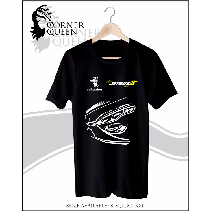 Kaos Distro Bismania Community New Jetbus 3+ UHD ADI PUTRA Baju Tshirt Penggemar Bis Terbaru