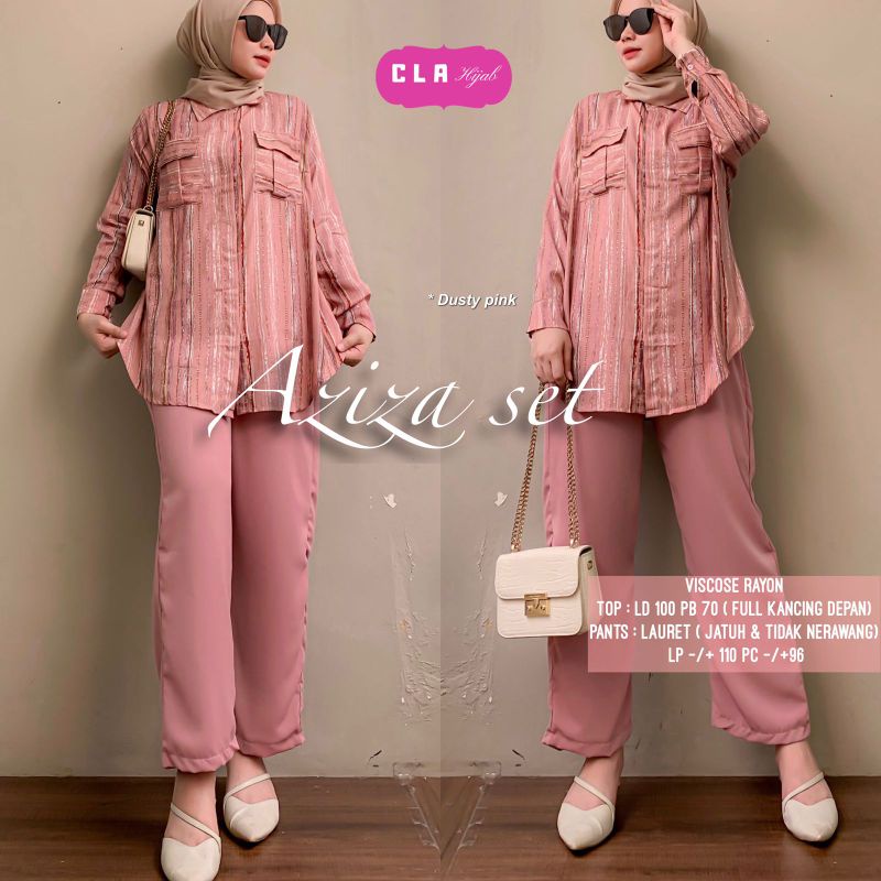 Aziza Set Atasan dan Celana Panjang by Cla Hijab