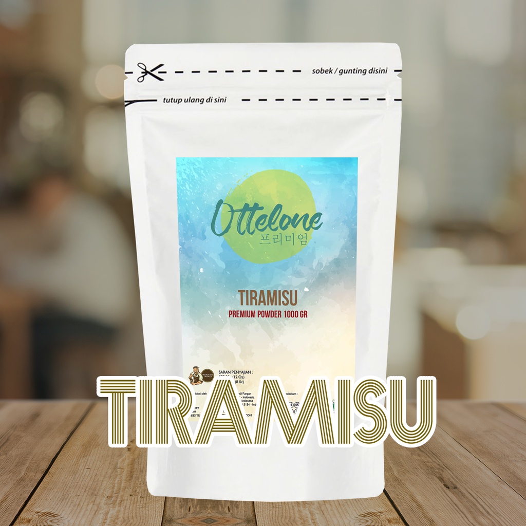 

Powder Tiramisu Bubuk Minuman Ottelone 1kg Enak dan Halal