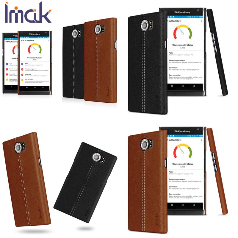 Imak Back Leather Case Blackberry Priv / Case Keren Murah