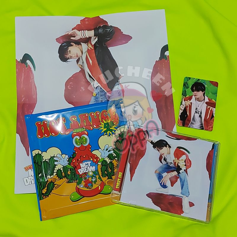 JEWEL CASE HOT SAUCE JENO SET + ROLLED POSTER (NO AR SELCA PHOTOCARD)