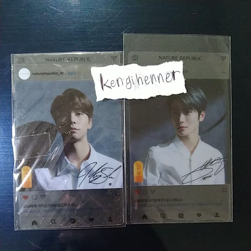 johnny jaehyun pc photocard natrep nature republic pola transparan INA