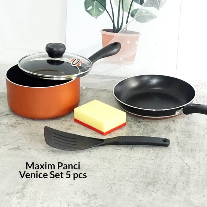 Cuci Gudang Maxim Panci Set Venice 5pc Panci Set Maxim Venice Mgm Best Online Shopee Indonesia